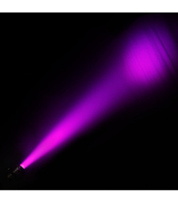 Cameo Theatre Spotlight with PC Lens and 60W RGBW LED in Black Housing