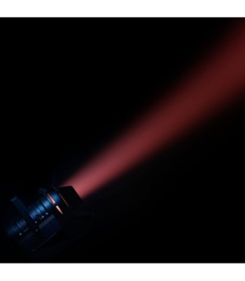 Cameo Theatre Spotlight with PC Lens and 60W RGBW LED in Black Housing