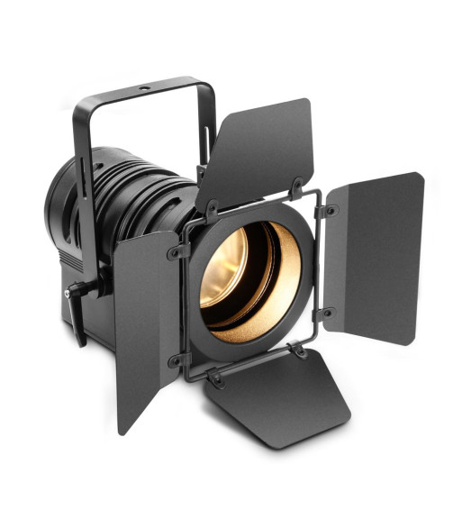 Cameo Theatre Spotlight with PC Lens and 40 Watt Warm White LED in Black Housing Cameo Theatre Spotlight with PC Lens and 40 Watt Warm White LED in Black Housing