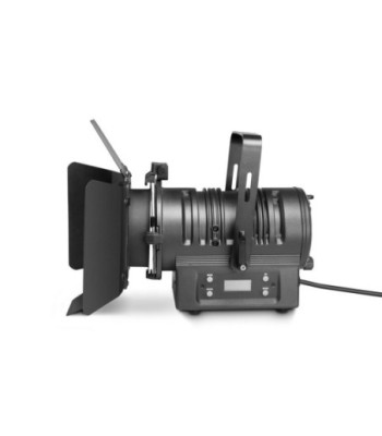 Cameo Theatre Spotlight with PC Lens and 40 Watt Warm White LED in Black Housing