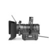 Cameo Theatre Spotlight with PC Lens and 40 Watt Warm White LED in Black Housing