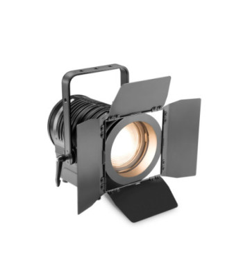Cameo Theatre Spotlight with Fresnel Lens and 180 Watt Warm White LED in Black Housing
