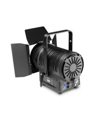 Cameo Theatre Spotlight with Fresnel Lens and 180 Watt Warm White LED in Black Housing