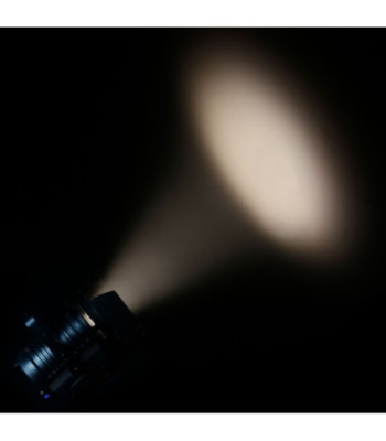 Cameo Theatre Spotlight with Fresnel Lens and 180 Watt Warm White LED in Black Housing