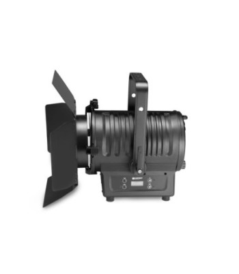 Cameo Theatre Spotlight with Fresnel Lens and 100 Watt Warm White LED in Black Housing
