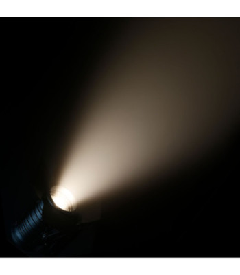 Cameo Theatre Spotlight with Fresnel Lens and 100 Watt Warm White LED in Black Housing