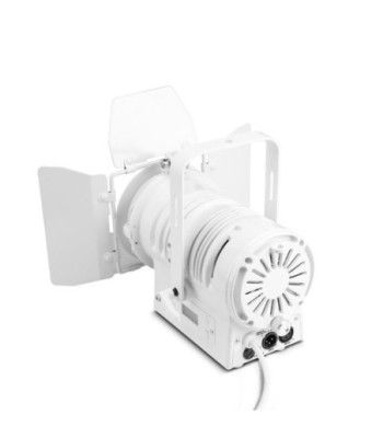 Cameo Theatre Spotlight with PC Lens and 40 Watt Warm White LED in White Housing