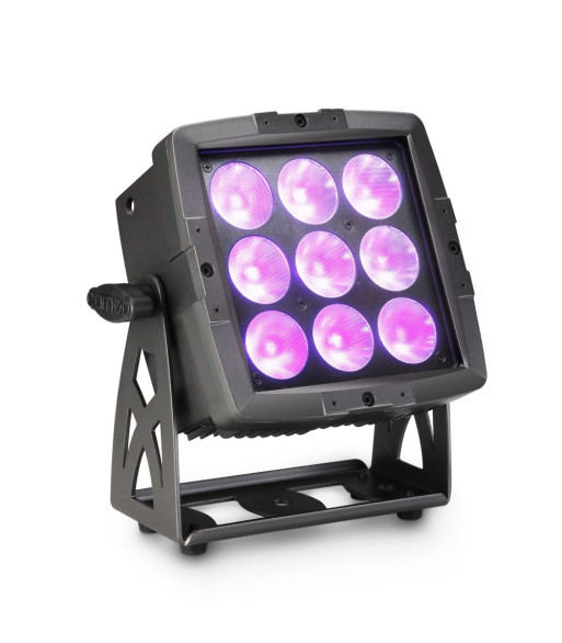 Cameo Outdoor Flood Light with 9 x 12 W RGBWA + UV 6-In-1 LEDs