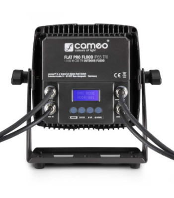 Cameo Outdoor Flood Light with 60 Watt Tri-Color COB LED in Black Housing