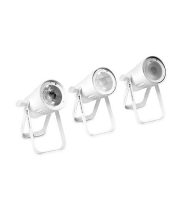 Cameo Compact Spot Light With 15W RGBW LED In White Housing