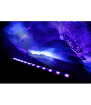 Cameo 12 x 3 W UV LED Bar in Black Housing with IR Remote Control