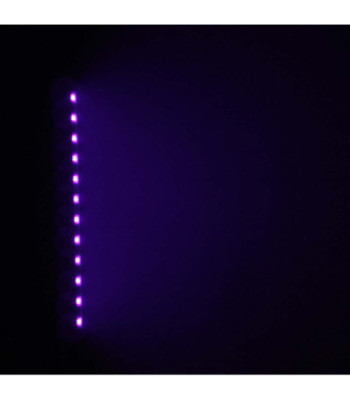 Cameo 12 x 3 W UV LED Bar in Black Housing with IR Remote Control