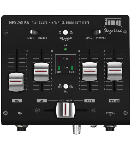 Mini USB mixer - MPX-20USB IMG STAGELINE