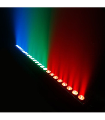 Cameo 24 x 3 W TRI LED Bar in Black Housing with IR Remote Control