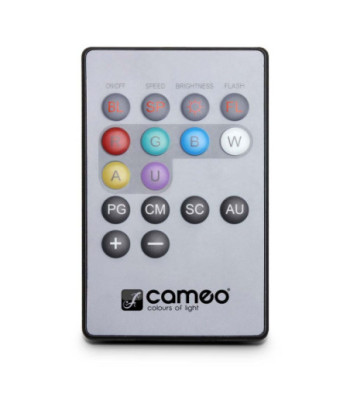 Cameo 12 x 3 W TRI LED Bar in Black Housing with IR Remote Control