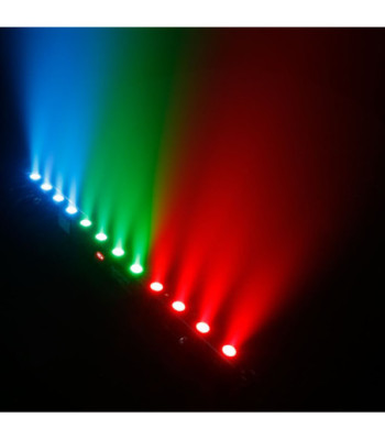 Cameo 12 x 3 W TRI LED Bar in Black Housing with IR Remote Control