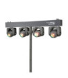 Cameo Lighting System with 4 Ultra-fast 32 W RGBW Quad LED Moving Heads