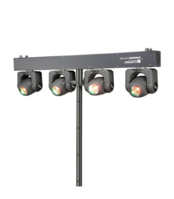 Cameo Lighting System with 4 Ultra-fast 32 W RGBW Quad LED Moving Heads