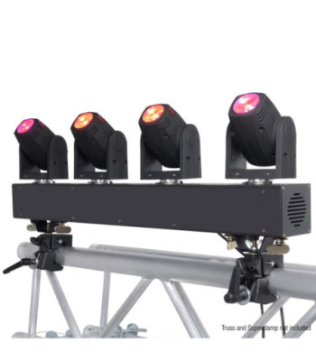 Cameo Lighting Set with 4 Ultra-fast 10 W CREE RGBW Quad LED Moving Heads