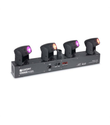 Cameo Lighting Set with 4 Ultra-fast 10 W CREE RGBW Quad LED Moving Heads
