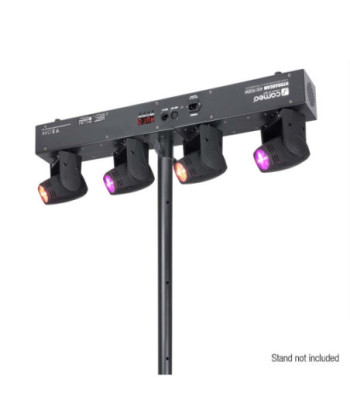 Cameo Lighting Set with 4 Ultra-fast 10 W CREE RGBW Quad LED Moving Heads