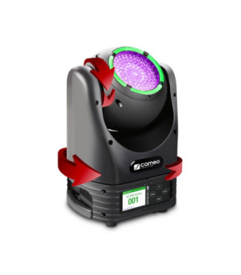 Cameo Unlimited Rotation Beam Moving Head with LED Ring and Zoom