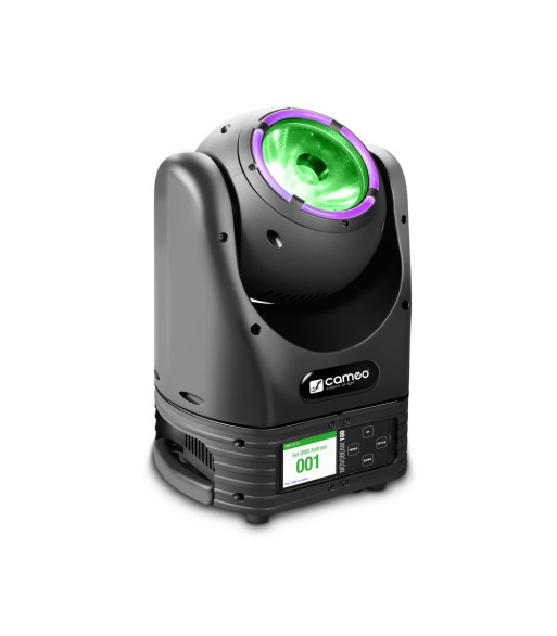 Cameo Unlimited Rotation Beam Moving Head with LED Ring