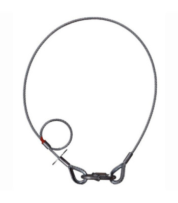 SAVEKING® Safety Rope 4 mm with Fall Brake and Chain Link length 0.6 m
