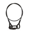 Black 5 mm Steel Rope with 2 x Thimble Eyes