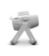 Cameo Compact Spotlight with 40W RGBW LED in White Housing