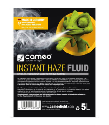 Cameo Special Oil Free Fluid for Cameo INSTANT Haze Machines 5 L