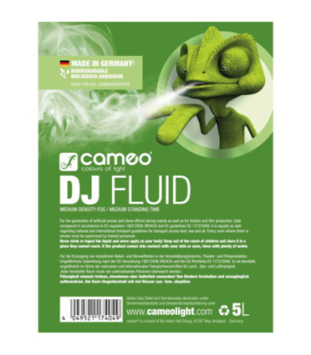 Cameo Fog Fluid with Medium Density and Medium Standing Time 5 L