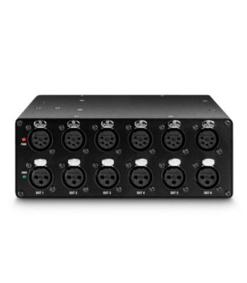 Cameo 6-Output DMX/RDM Splitter/Booster with 3 and 5-Pin Connectors