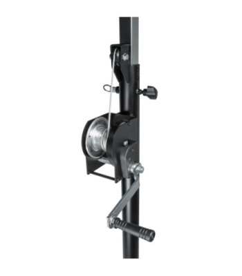 Wind up stand with T-Bar black