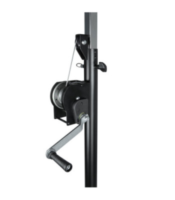 Wind up stand with T-Bar black