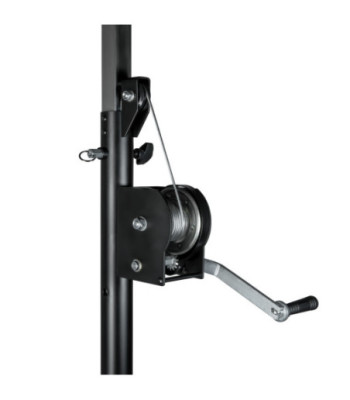 Wind up stand with T-Bar black