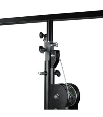 Wind up stand with T-Bar black