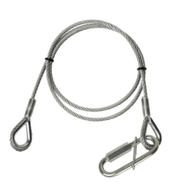 Safety Rope 4 mm with Screw Link