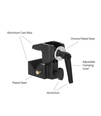 Universal Hook Clamp with Clamping Lever MK2 + SS018 Bolt