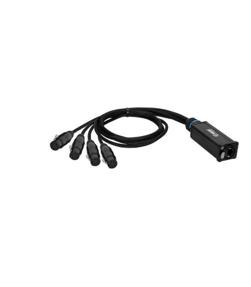 Audio & DMX Multicore | Adam Hall® 4 XLR 5-pole Female x Cat.6a