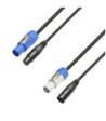 Hybrid Cable | Power & DMX | XLR 3-pole x Adam Hall® K4CPFIN & OUT | 5 m