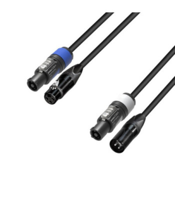 Hybrid Cable | DMX Neutrik® 3-pole XLR x powerCON® | 10 m