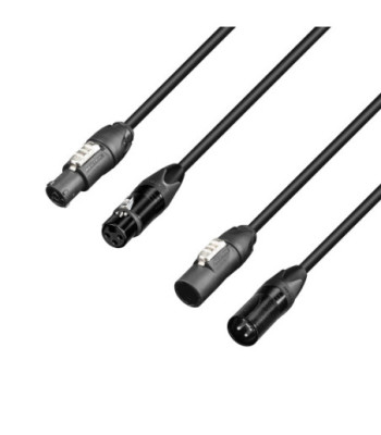 Hybrid Cable | Power & DMX | Neutrik® XLR 3-pole x TRUE1® | 10 m