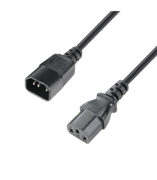 Power Cable | Adam Hall® IEC C13 x IEC C14 | 2 m Power Cable | Adam Hall® IEC C13 x IEC C14 | 2 m