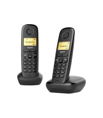 Gigaset A270 Duo Trådløs telefon Ingen nummervisning Sort
