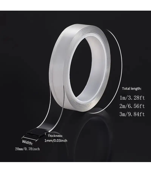 1 rulle dobbeltsidet tape Monteringstape 20mm 1m 0 1 rulle dobbeltsidet tape Monteringstape 20mm 1m 0