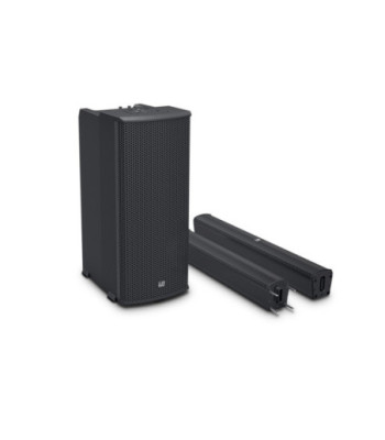 LD Systems Portable Column PA System with Mixer and Bluetooth black