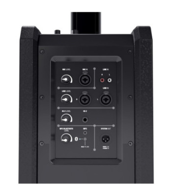 LD Systems Portable Column PA System with Mixer and Bluetooth black