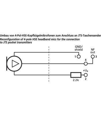 Headset mikrofon - HSE-310/SK Monacor