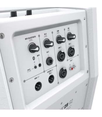 LD Systems Compact column PA system active with built-in mixer and Bluetooth white